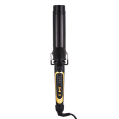 LANVIER tourmaline ceramic coating delivers shiny, frizz-defying curls with even heat.