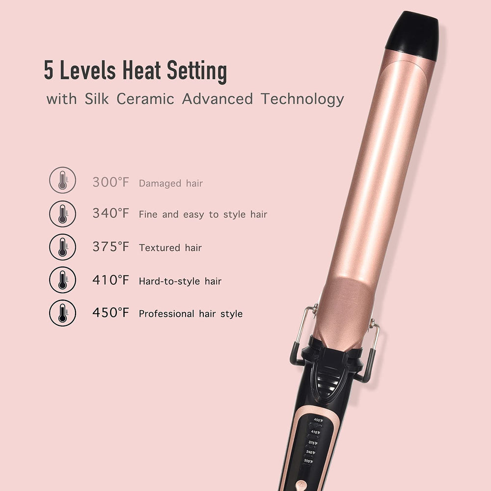 LANVIER rose-gold 360 swivel cord improves maneuverability.