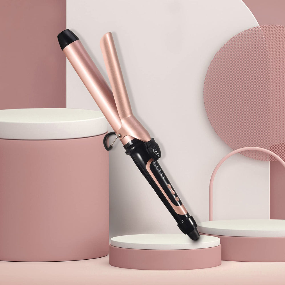 LANVIER rose-gold compact design for easy packing.
