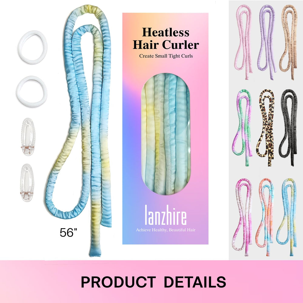 Lanzhire heatless headband ideal for all hair types and textures.
