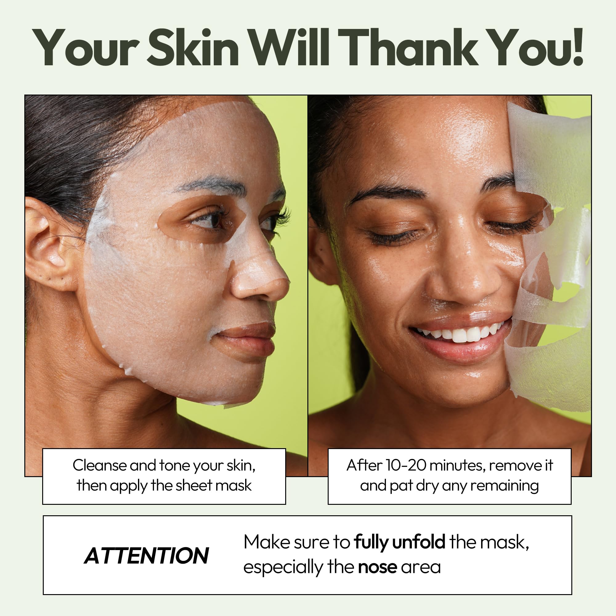 LAPCOS Aloe Sheet Mask being applied on the face for easy, at-home care.