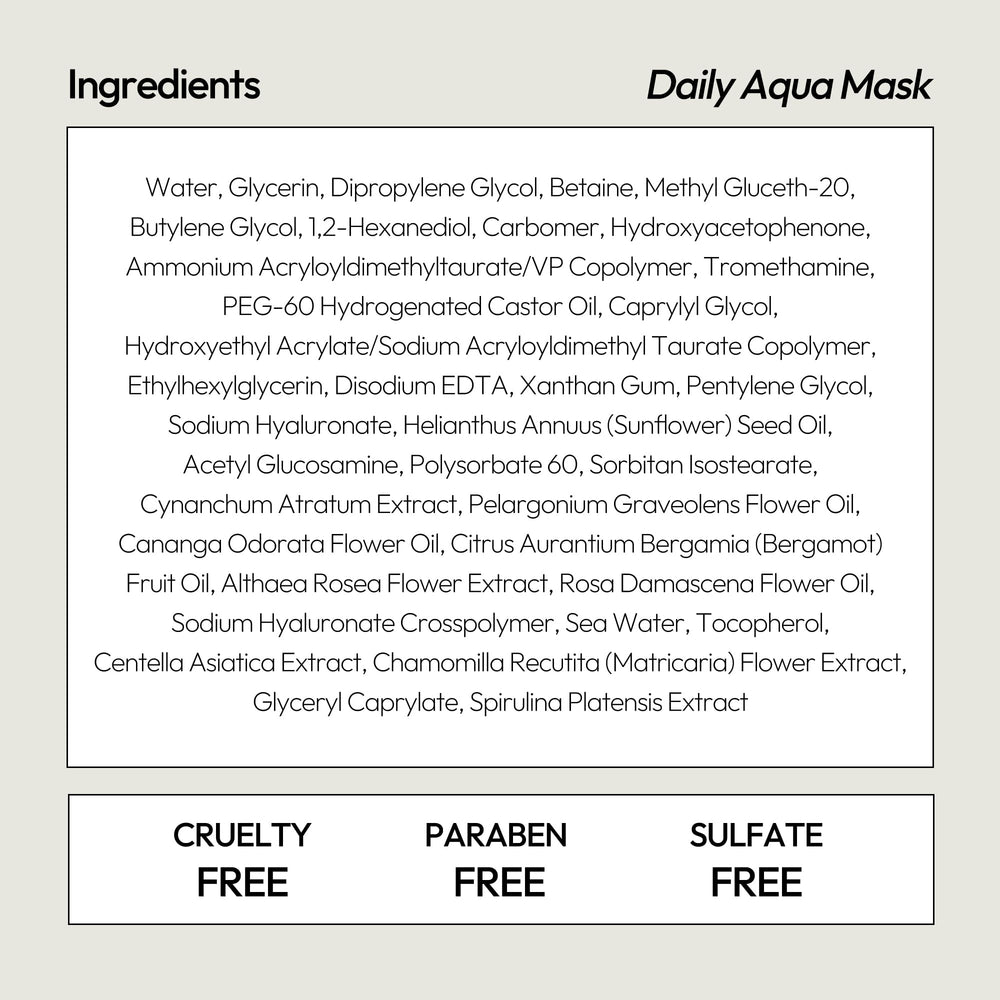 LAPCOS Aqua Sheet Mask close-up plankton and sea mineral imagery