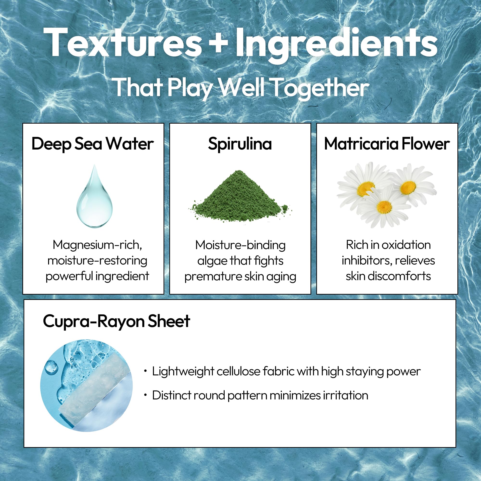 LAPCOS Aqua Sheet Mask applied on face for hydration