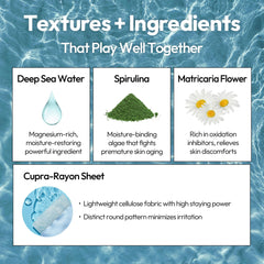 LAPCOS Aqua Sheet Mask applied on face for hydration