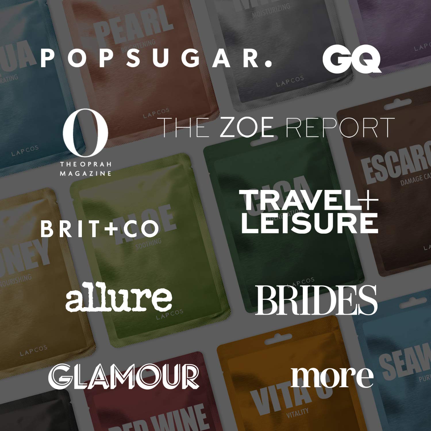 LAPCOS brand logo packshot reinforces trust in a Korean beauty favorite.