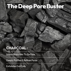 LAPCOS Charcoal Sheet Mask unfolded sheet ready for a refreshing cleansing ritual.