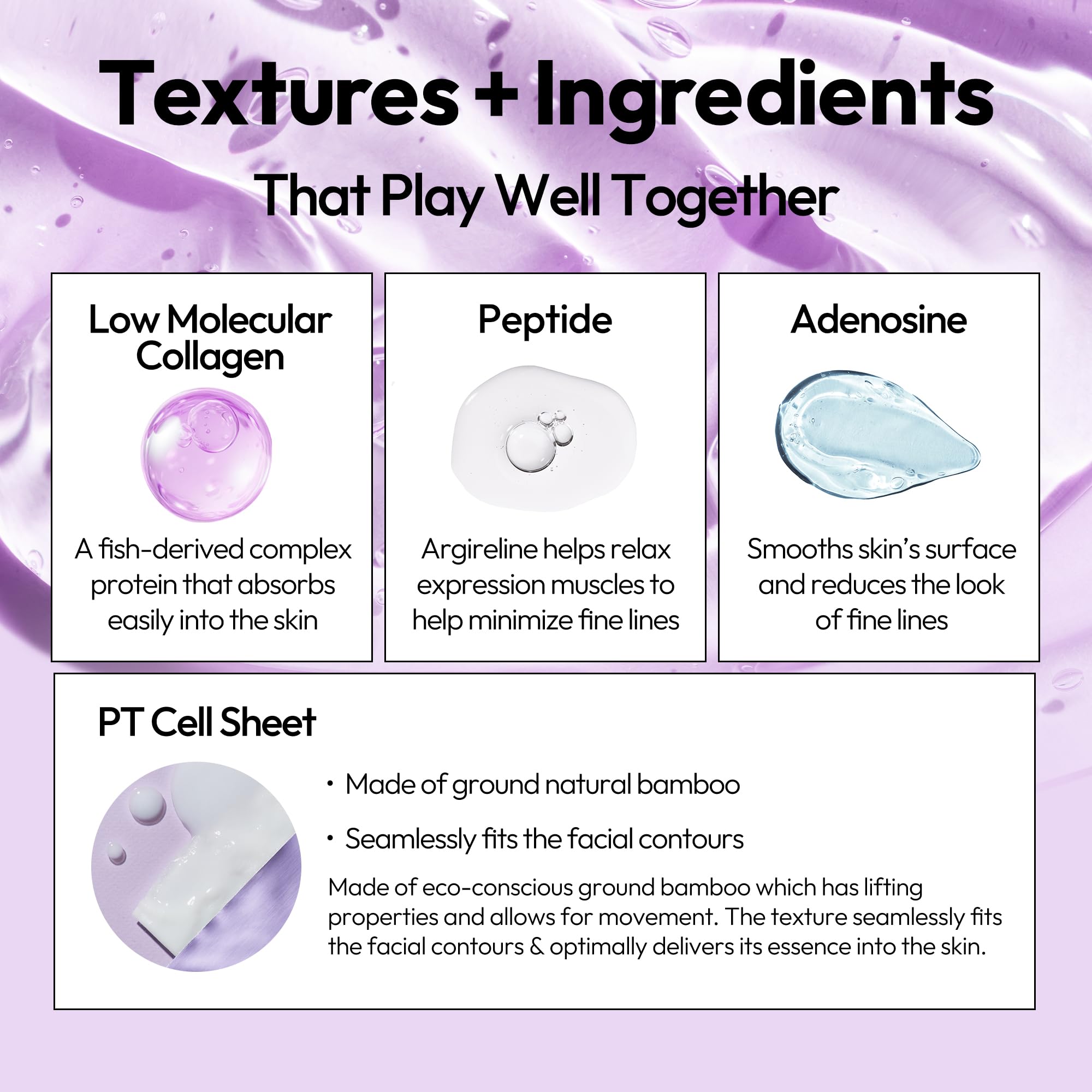 LAPCOS collagen-sheet-mask serum saturation delivering active hydration.