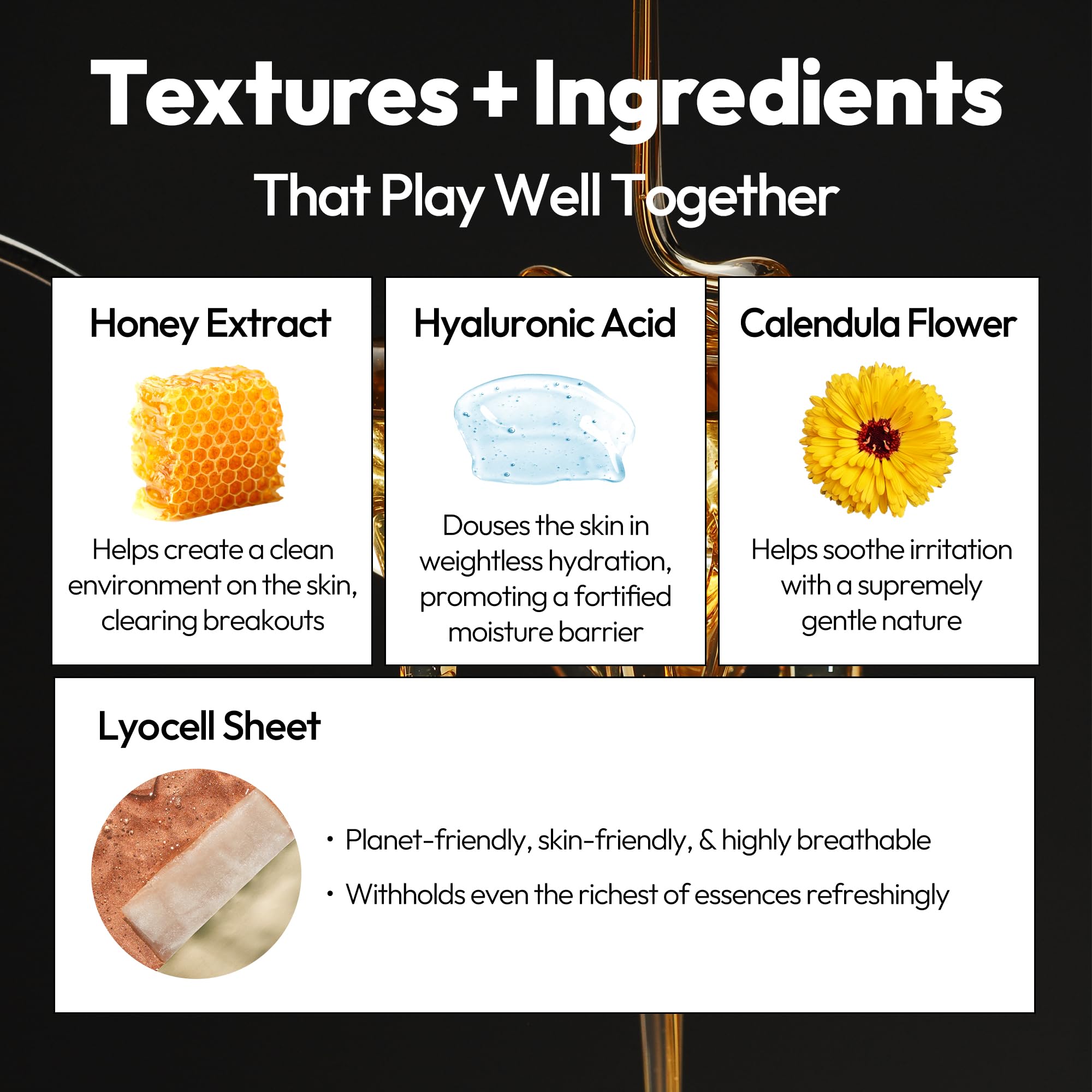 LAPCOS Honey Sheet Mask pack open reveals hydration-ready individual sheet
