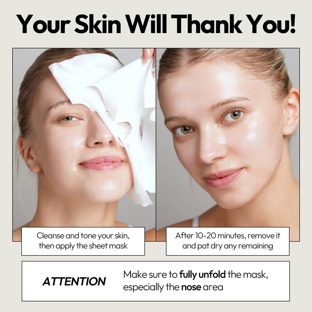 LAPCOS Milk Sheet Mask ingredients highlight vitamins and calcium for nourishment.