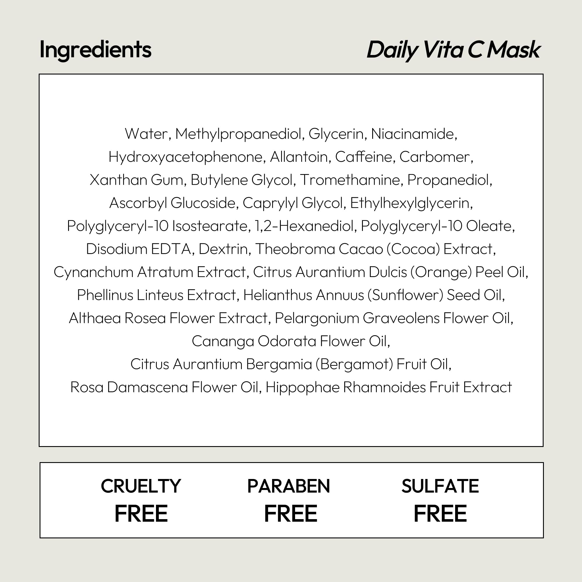 LAPCOS Vita C mask delivers concentrated serum for quick refresh.