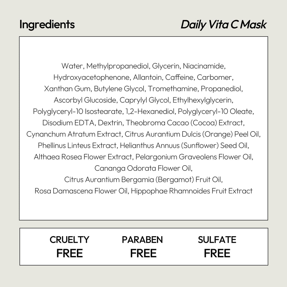 LAPCOS Vita C mask delivers concentrated serum for quick refresh.