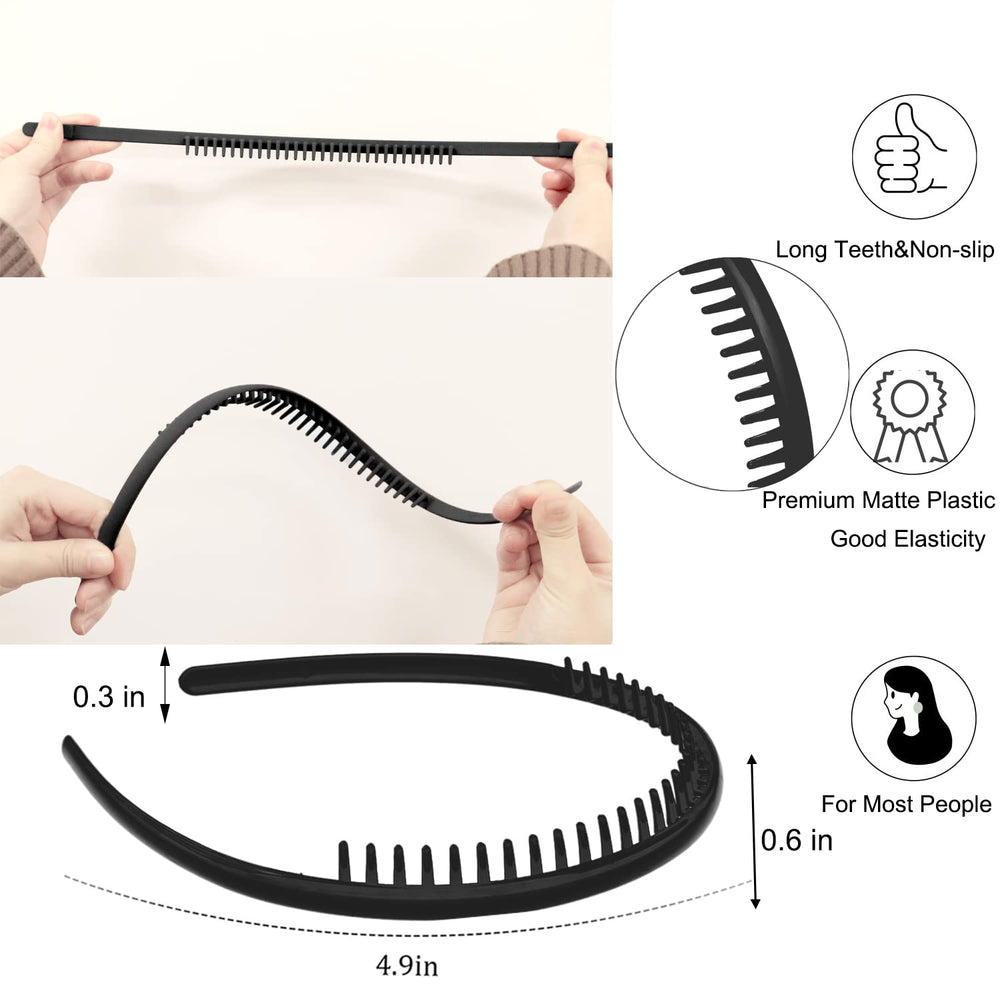 LAPOHI 8pcs packaging shows versatile headbands for women, men, and teens