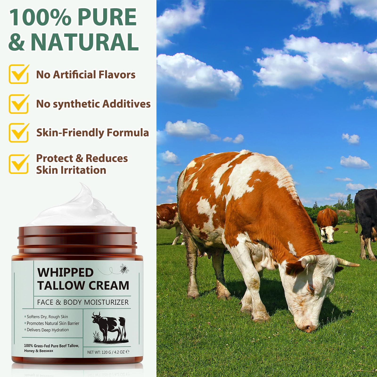 laraspi unscented honey cream application shot demonstrates gentle fragrance-free moisturization