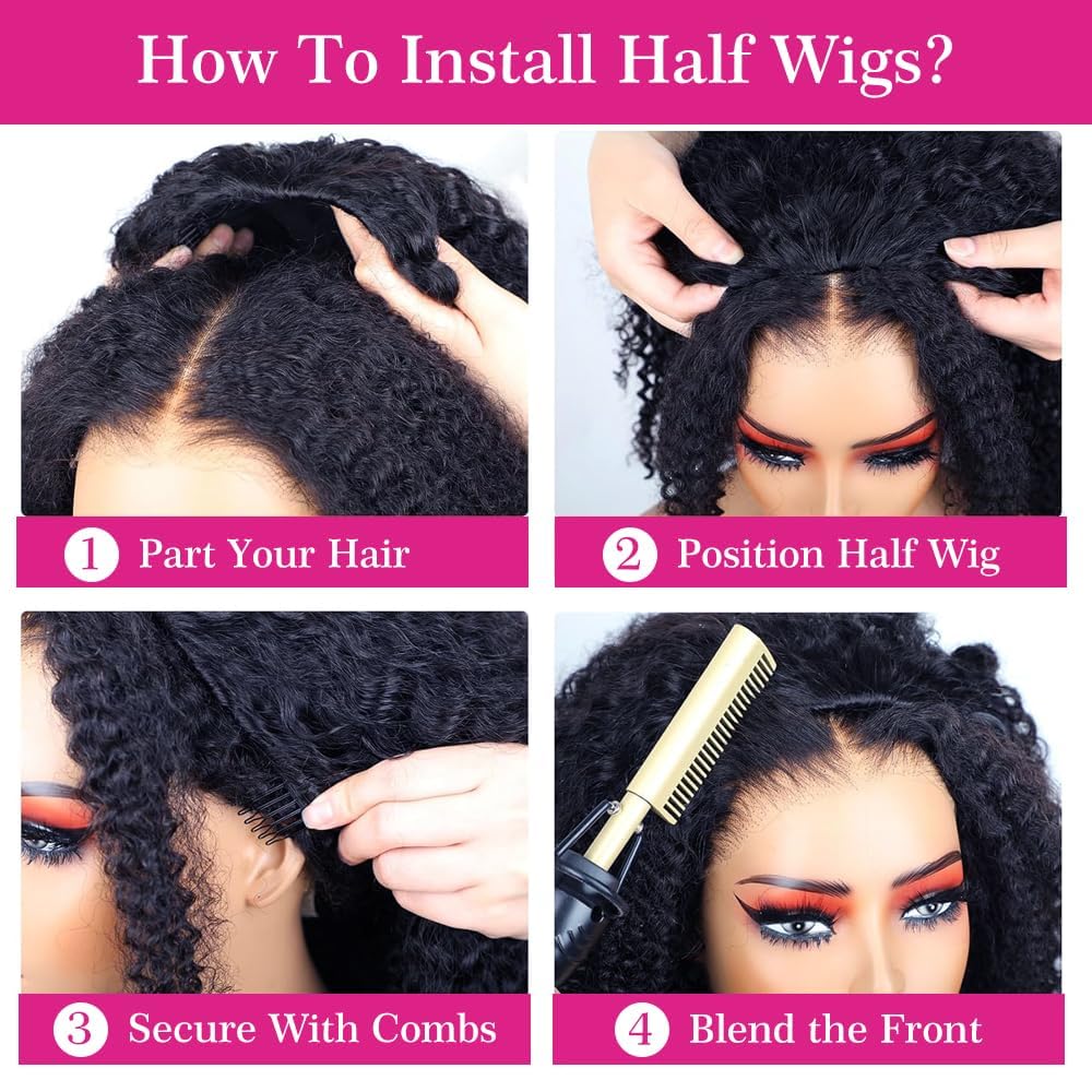 Larhali 3-in-1 styling options include braids, ponytails, and half-up looks