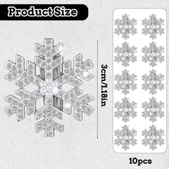Larrel Snowflake clip back duckbill keeps hair secure across styles.