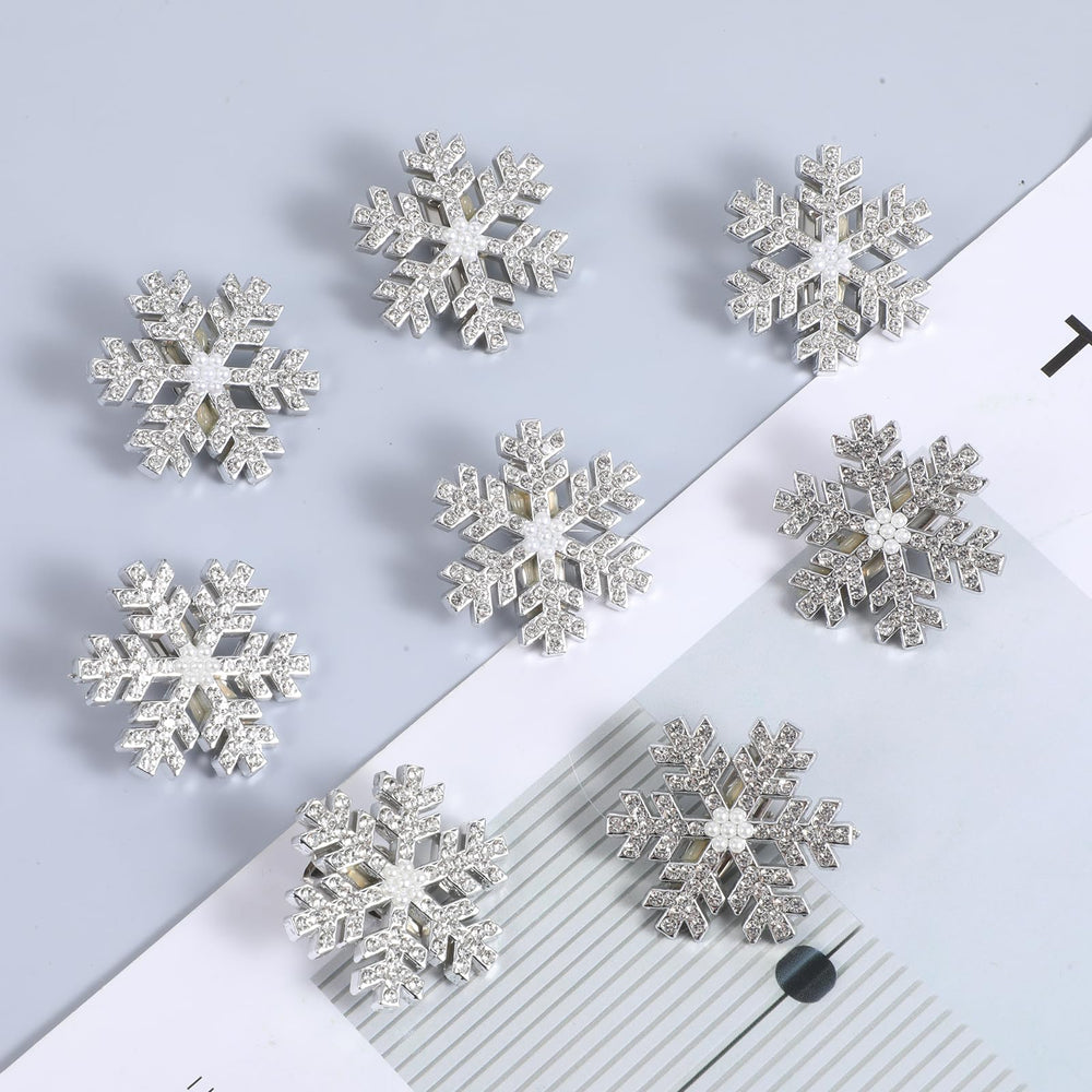 Larrel Snowflake hair clips ten pack provides gift-ready variety and backups.
