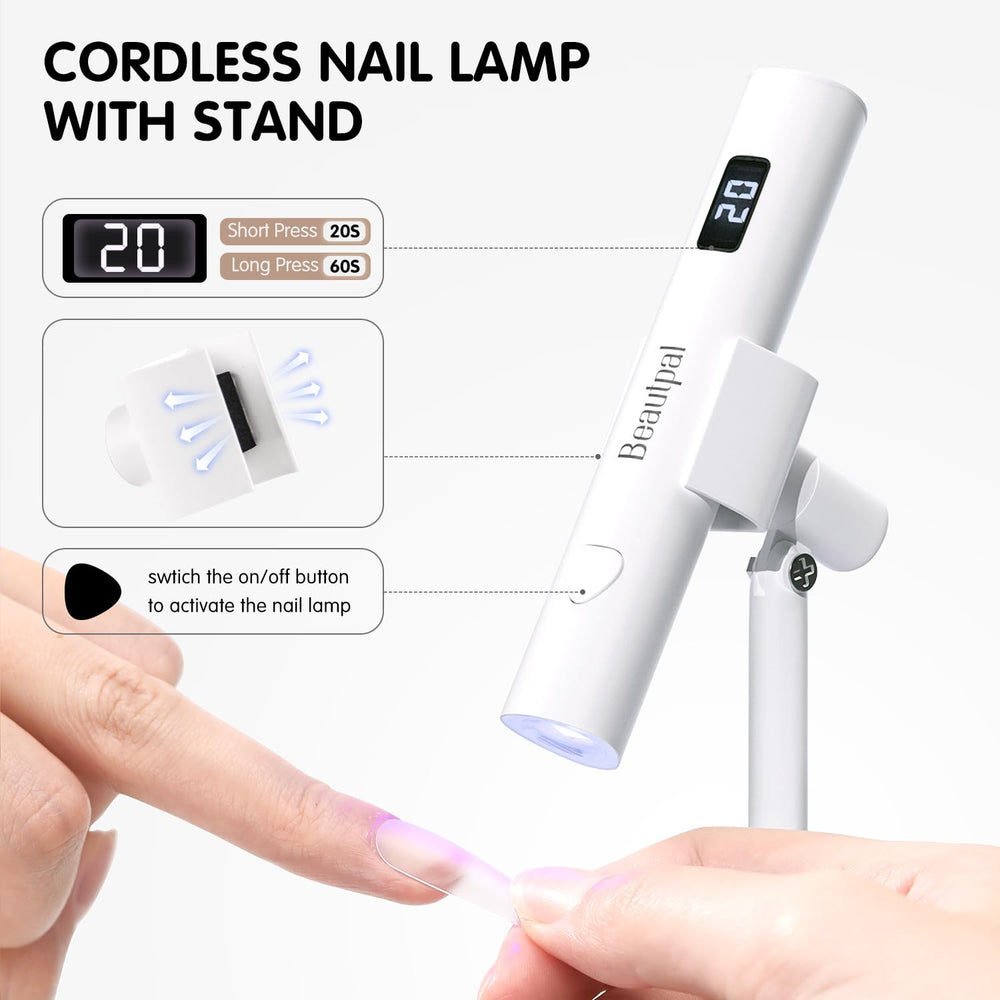 Larvall BEAUTPAL compact nail lamp designed for travel and home use