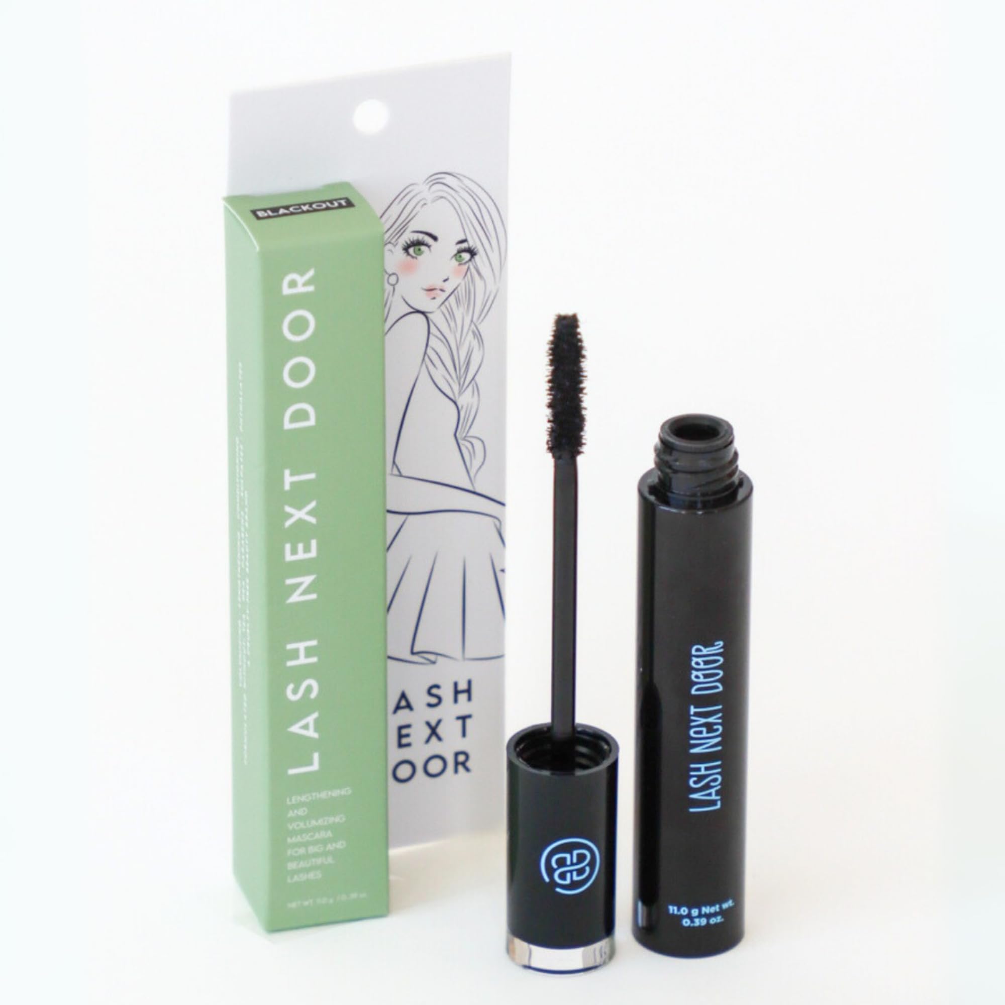 Lash Next Door packaging inspired by Brooklyn Bailey for daily beauty