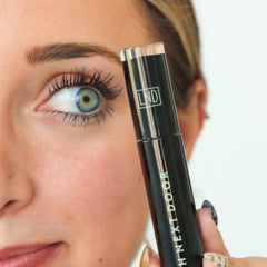 Lash Next Door length and volume swatches on lashes for a fuller look
