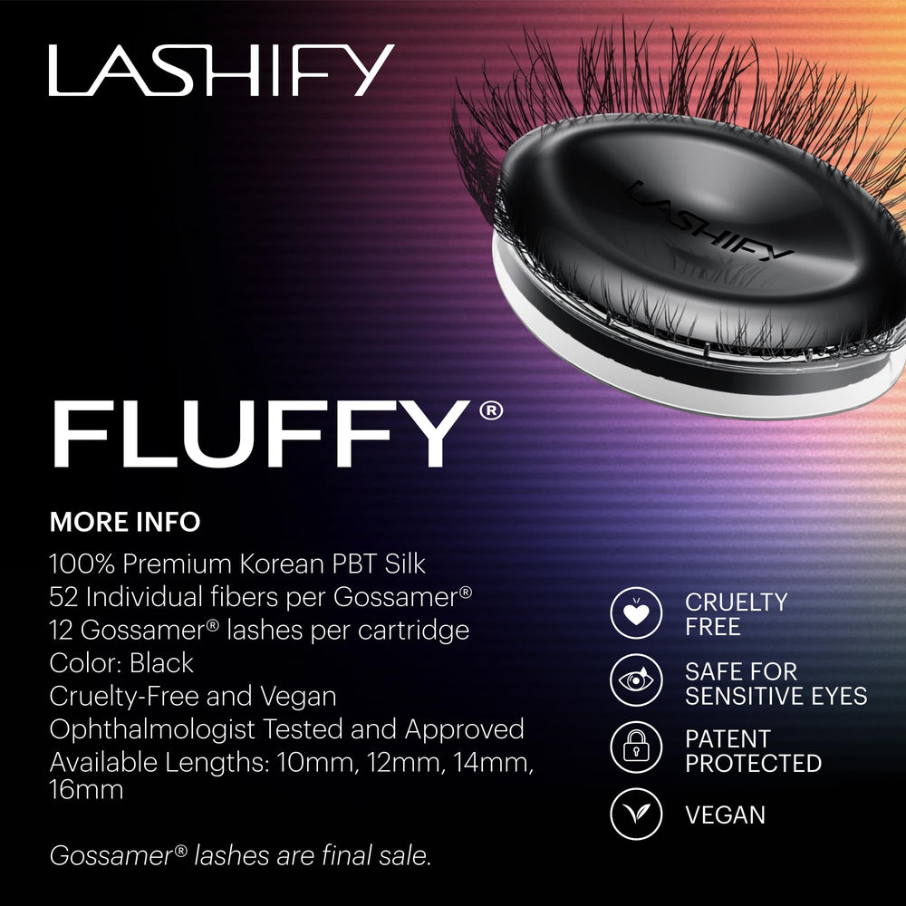 Lashify 12mm length variation chart helps choose the right look.