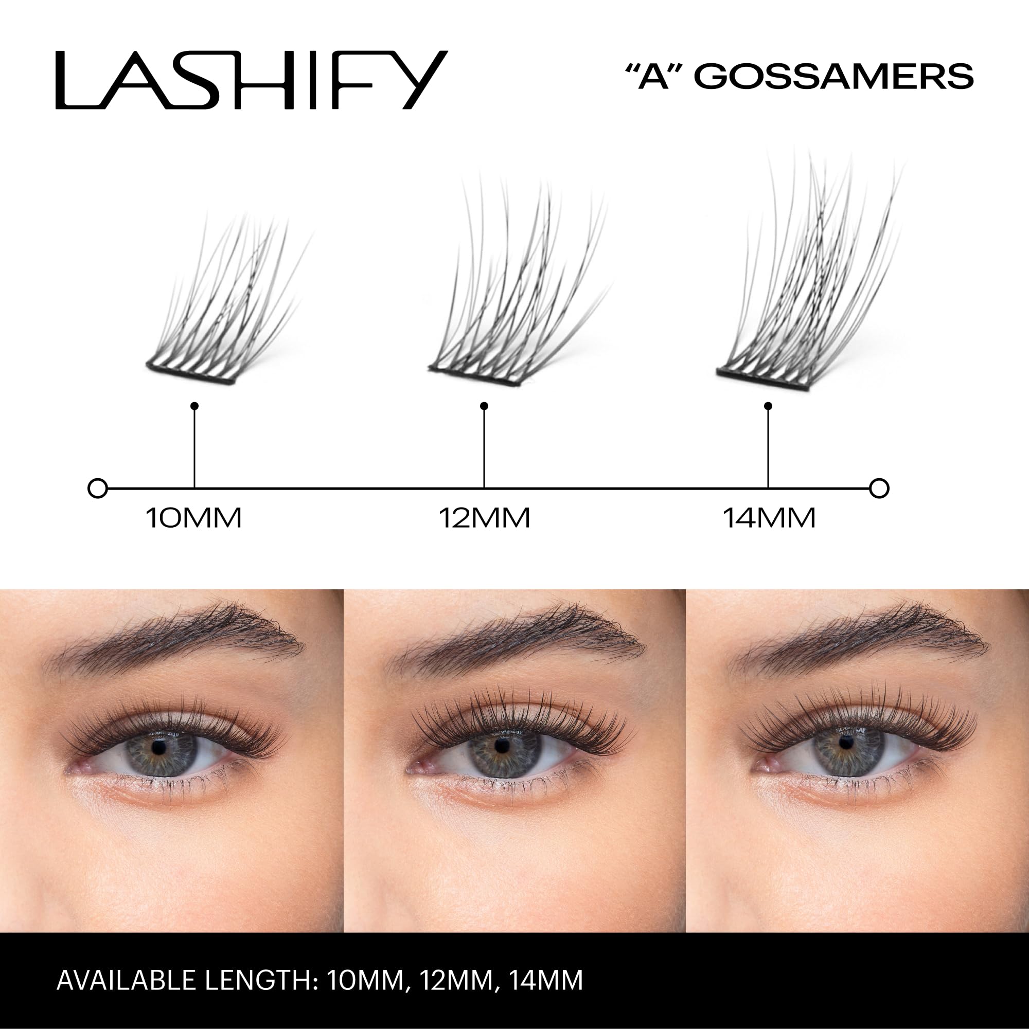 Lashify cruelty-free vegan symbol beside lashes.