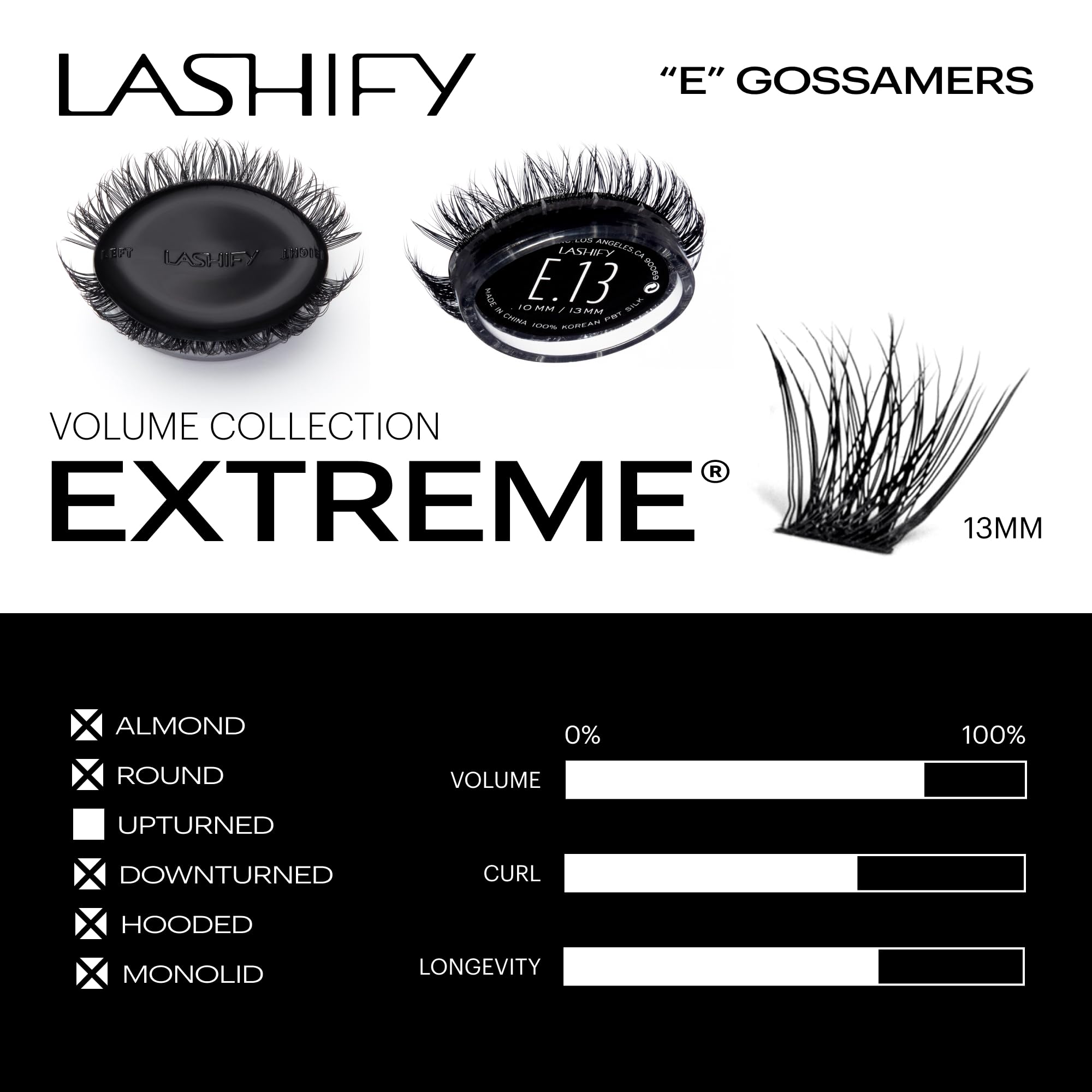 Lashify cruelty-free vegan label on packaging emphasizes ethical materials for mindful beauty.