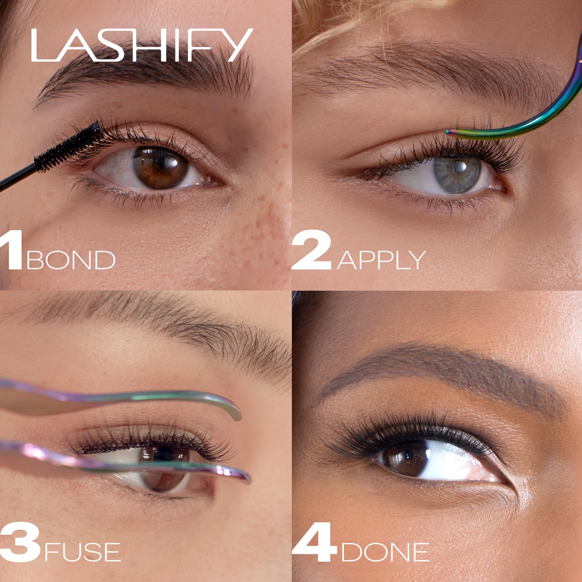 Lashify Gossamer care note advises drying before wetting for proper bond setting.