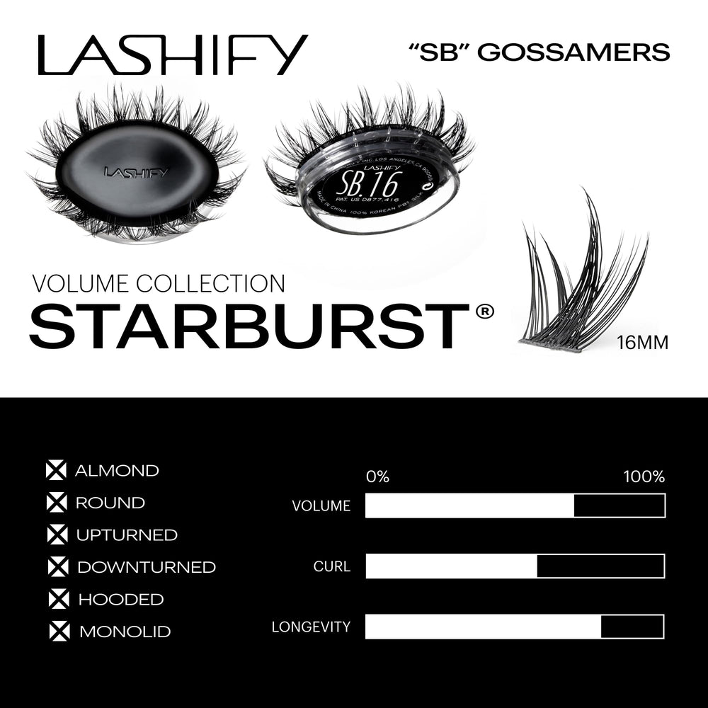 Lashify Gossamer made with Korean PBT Silk for lightweight, cruelty-free wear.