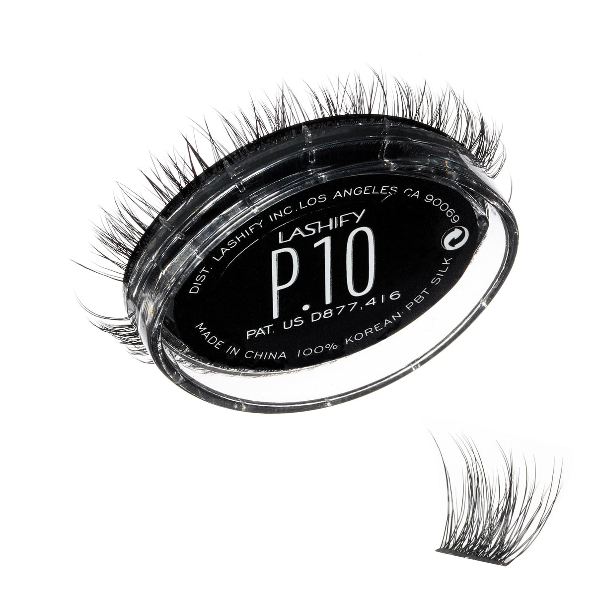 Lashify Plushy 10mm Gossamer lashes close-up for luxurious volume.