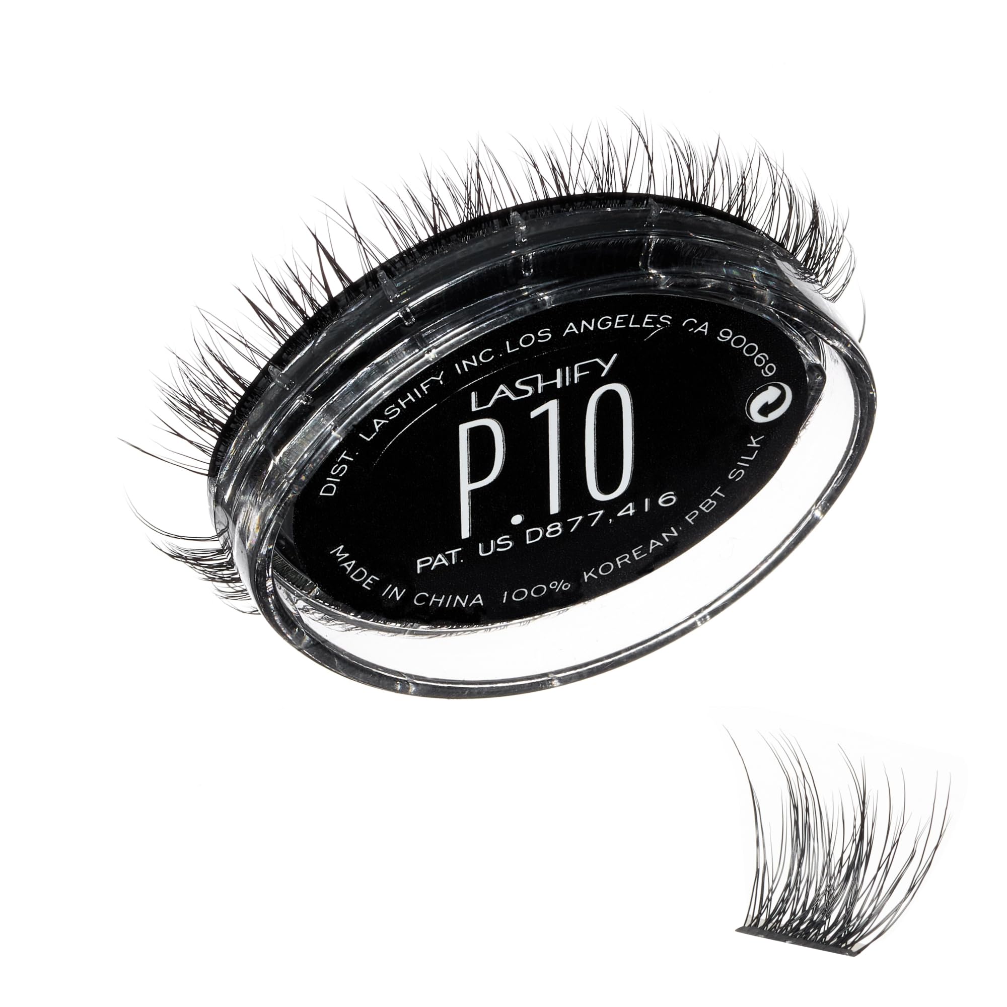 Lashify Plushy 10mm Gossamer lashes close-up for luxurious volume.
