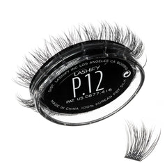 Lashify Plushy 12mm Gossamer lashes in black offer refined volume.