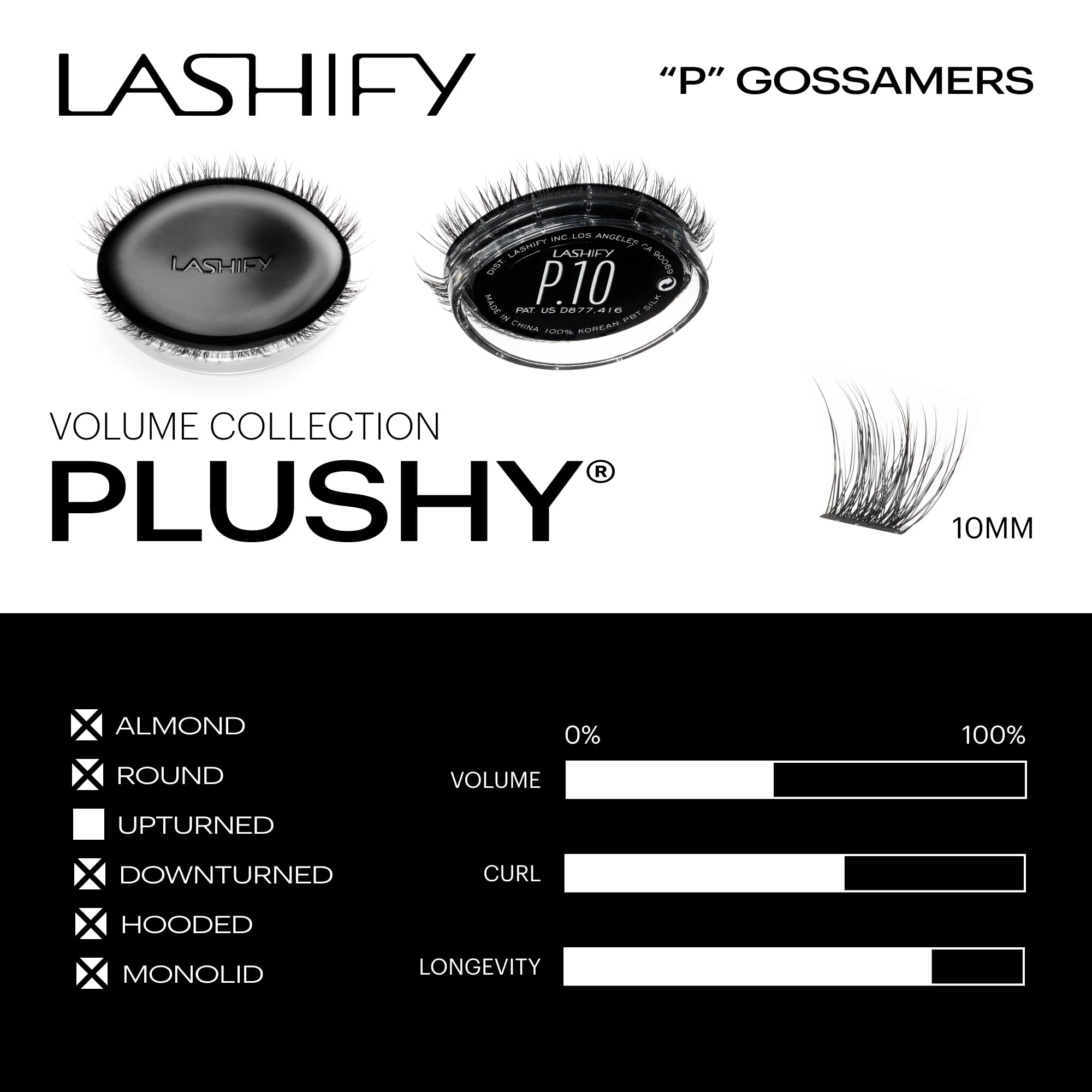 Lashify Plushy flat spinebase detail for easy application.