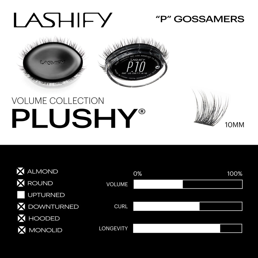 Lashify Plushy flat spinebase detail for easy application.