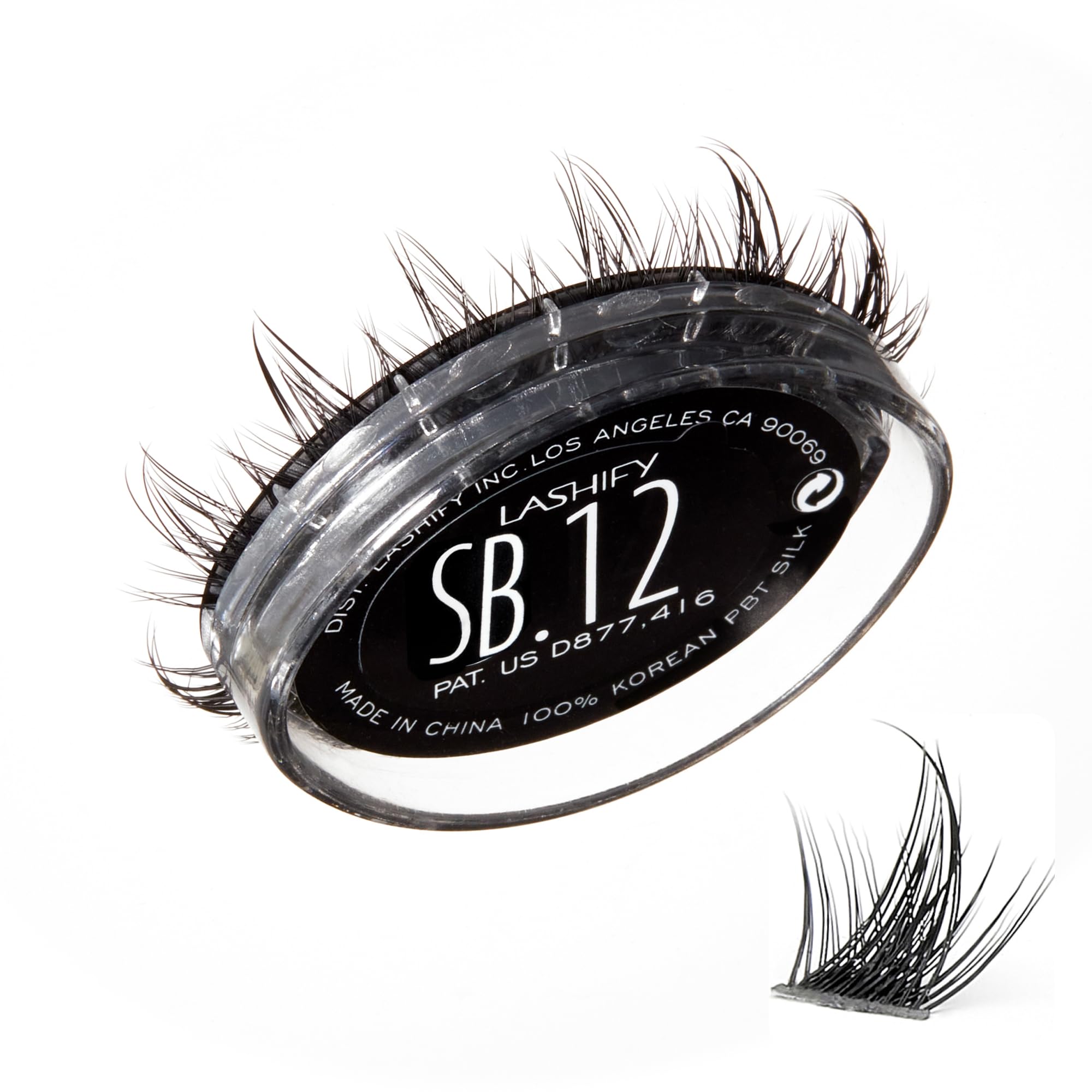 Lashify Star Burst 12mm gossamer cartridge ready for versatile, multi-length lash styling