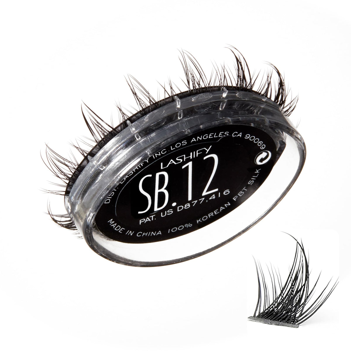Lashify Star Burst 12mm gossamer cartridge ready for versatile, multi-length lash styling