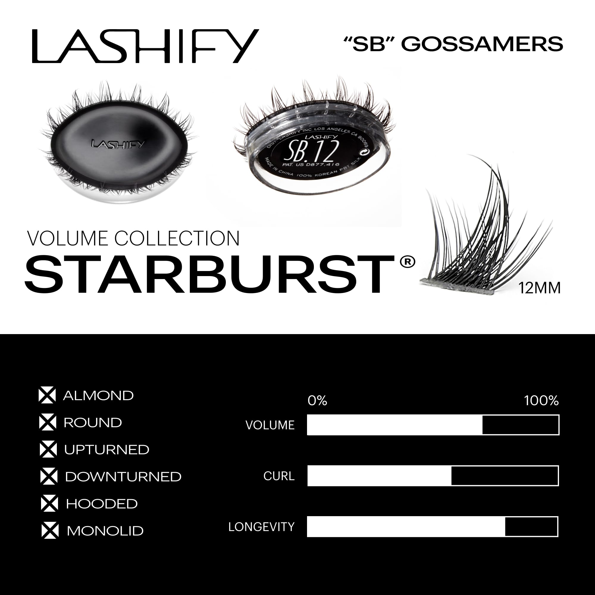 Textured volume design ideal for custom stacking with Core and Volume Gossamers