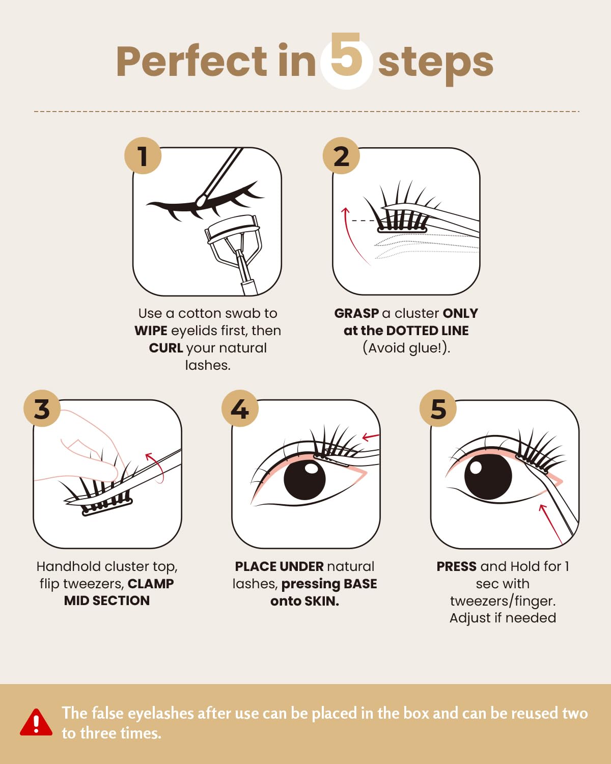 Lashterally natural fluffy volume with D-shaped curls enhances eye shape subtly.