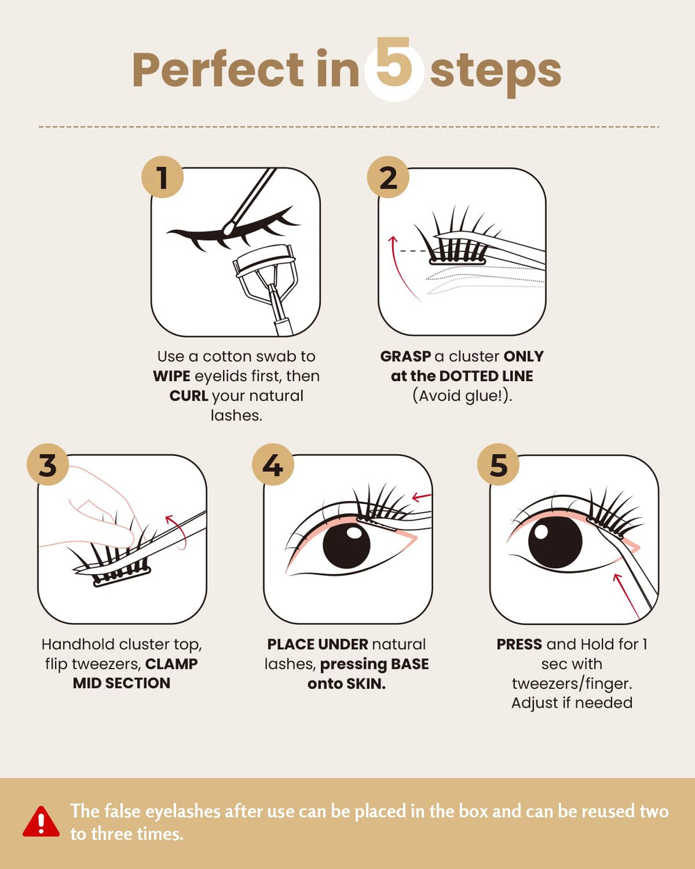 Lashterally natural fluffy volume with D-shaped curls enhances eye shape subtly.