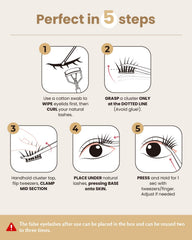 Lashterally natural fluffy volume with D-shaped curls enhances eye shape subtly.