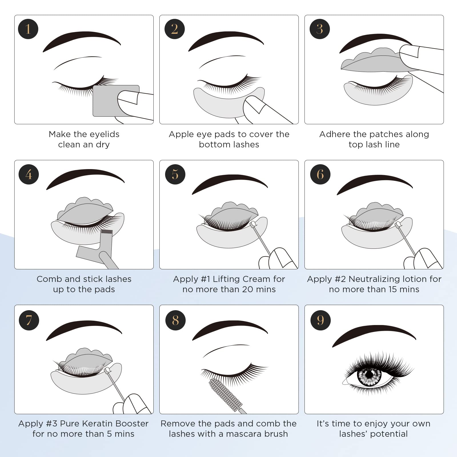 LASHVIEW 3-in-1 wand for simple application and shaping