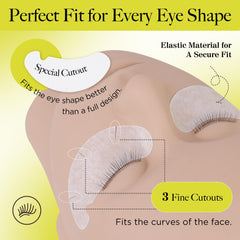 LASHVIEW adjustable notch elastic eye pads fit different eye shapes
