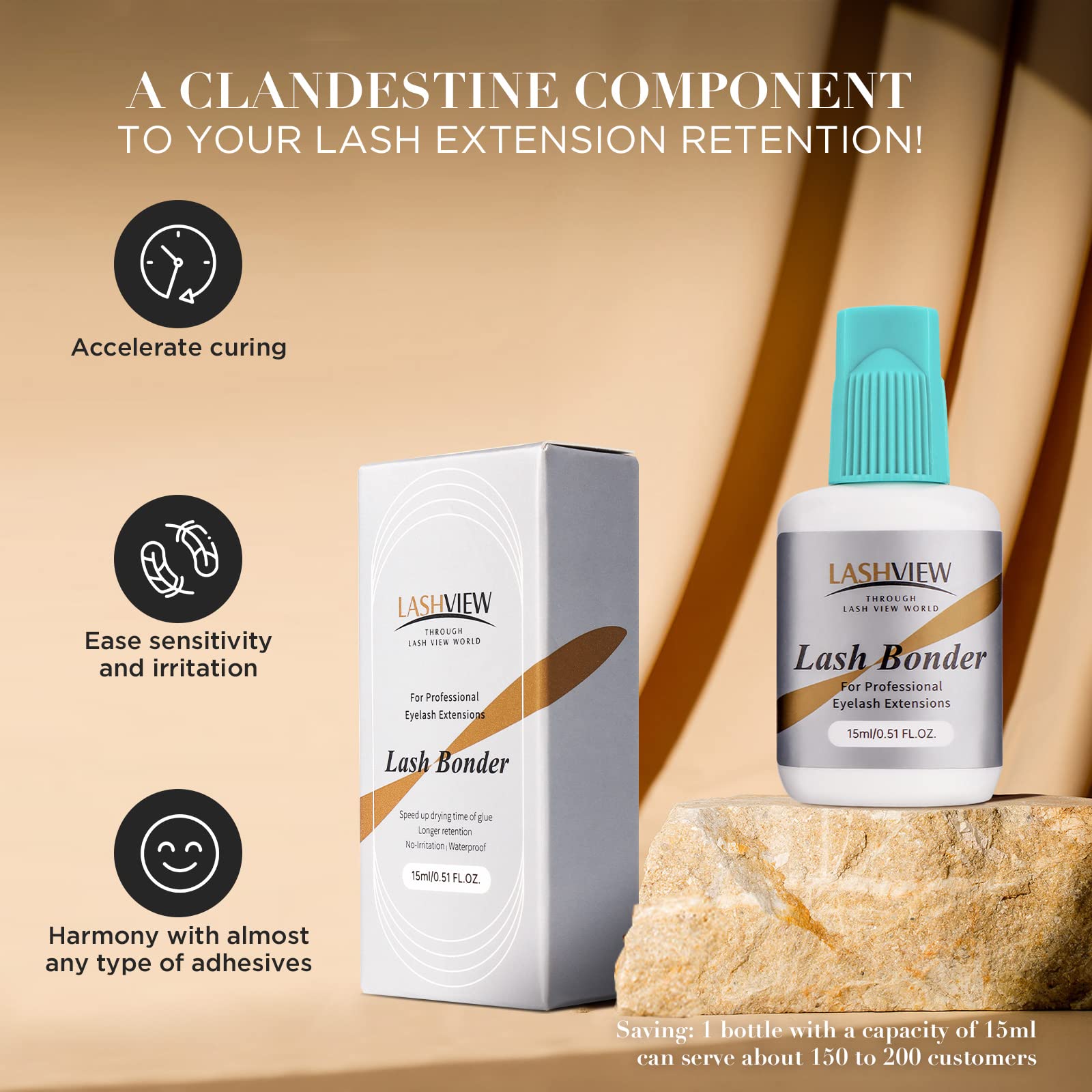 LASHVIEW lash bonder used safely following professional guidelines for sensitivity.
