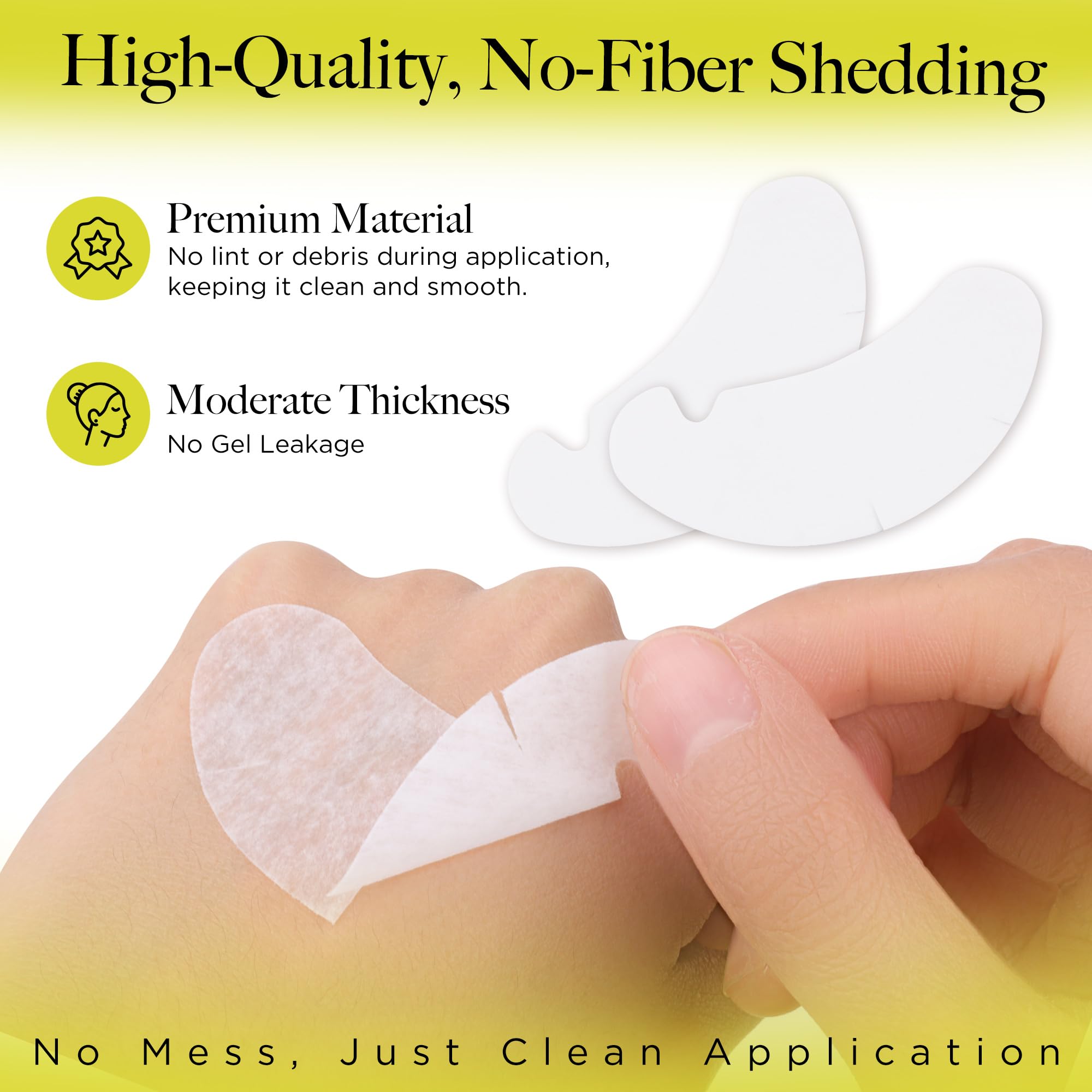 LASHVIEW matte finish lash extension pads prevent color bleed and glare