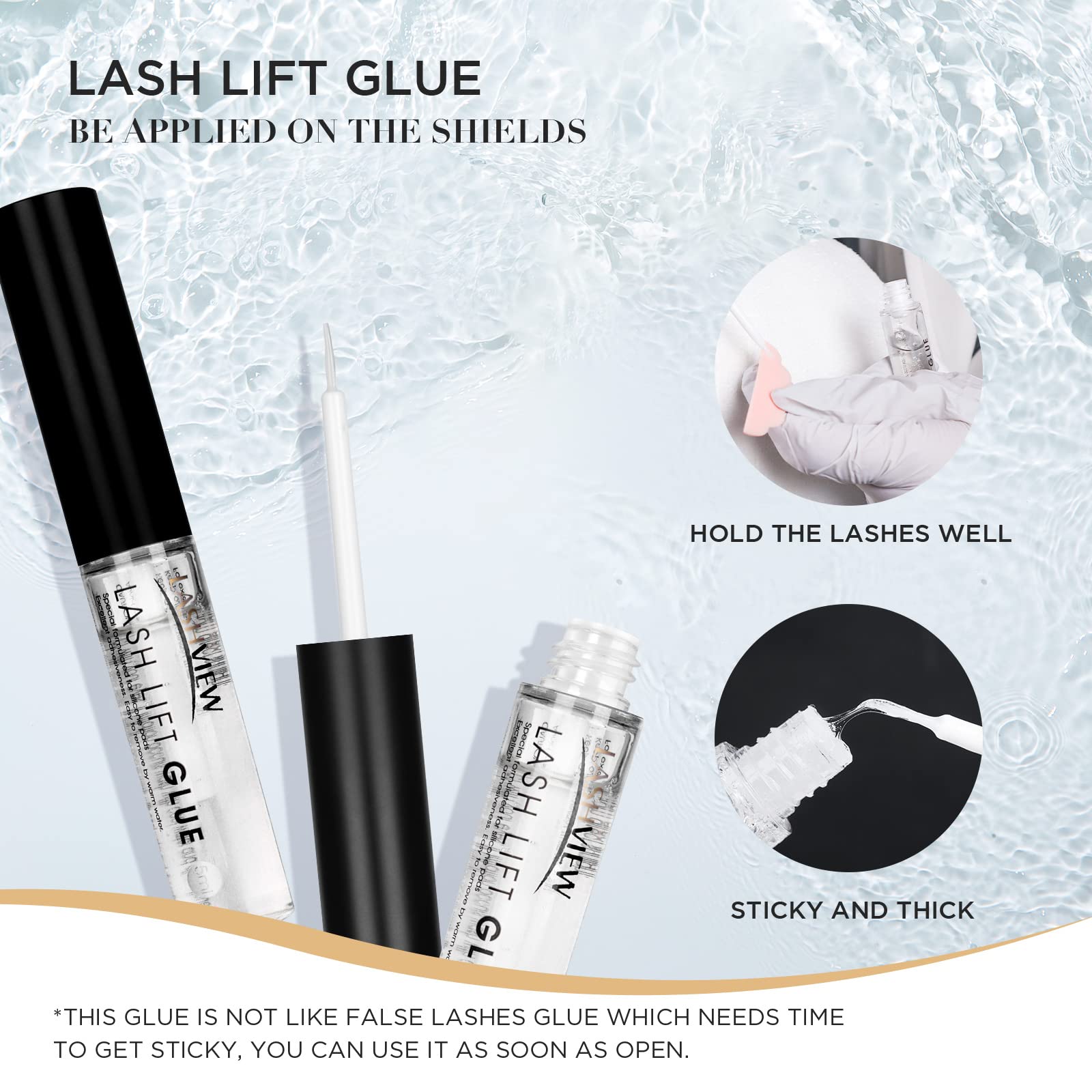 LASHVIEW micro brushes for precise product application