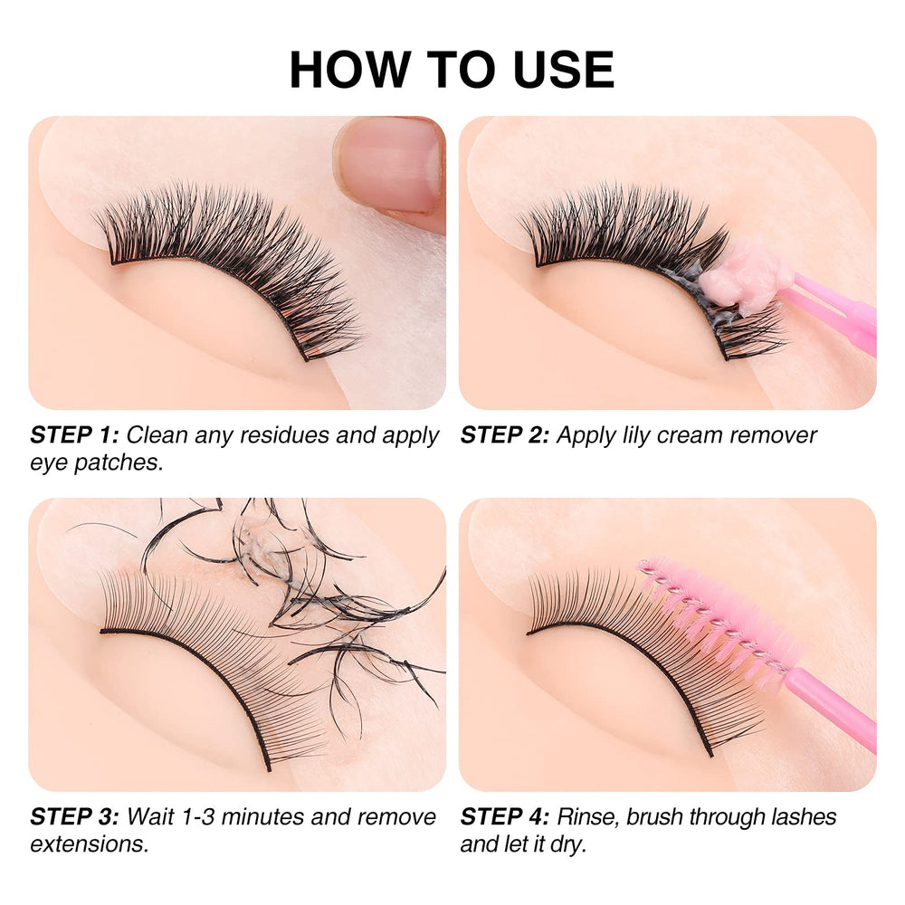 LASHVIEW professional-use remover with safe formula demonstrated in a salon setup.