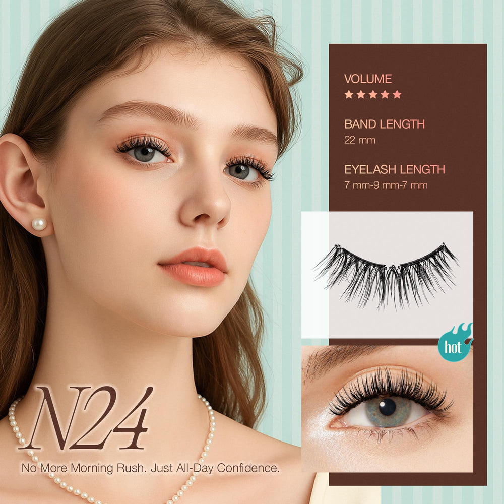 Lashview soft magnetic lashes 0.17mm closeup showcases comfortable, natural-feeling wear.