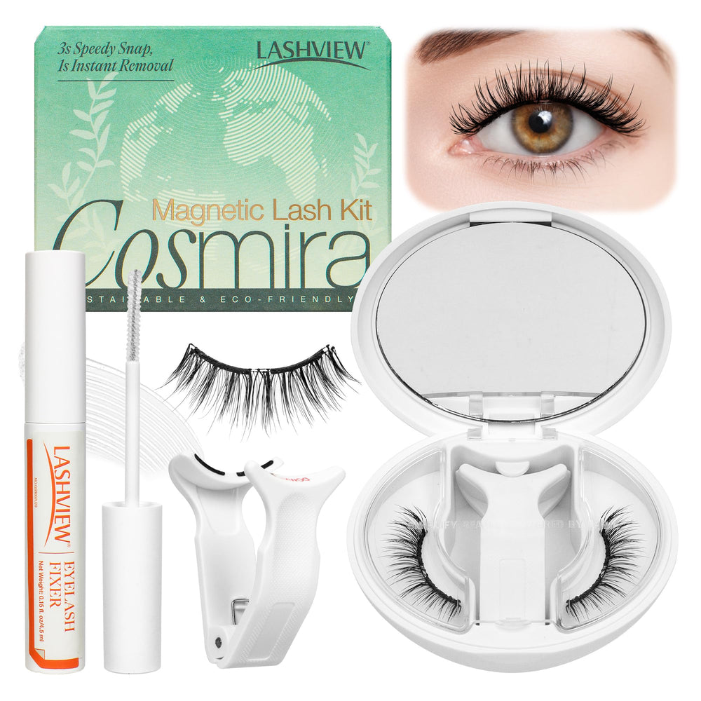 LASHVIEW upgrade lashes with applicator enable quick, precise on-eye placement for a salon-like look.
