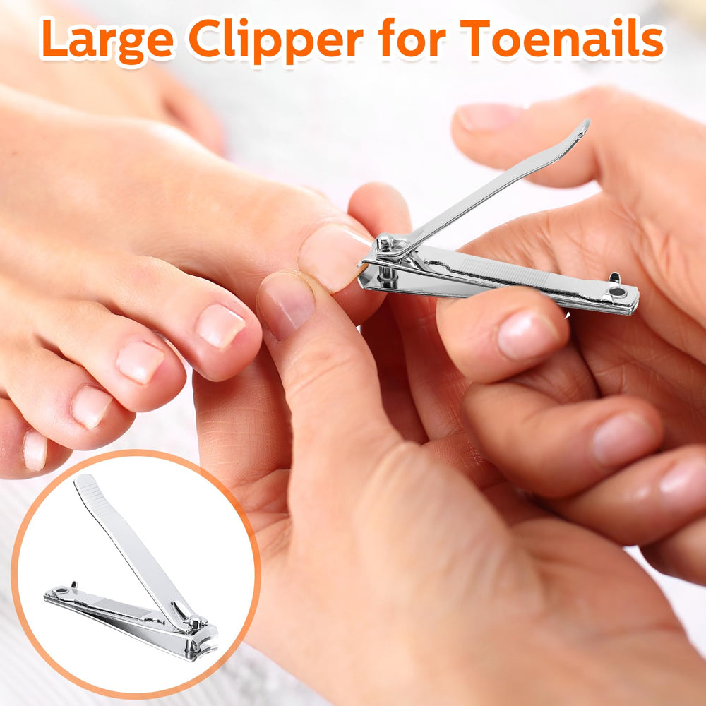 Lasnten clipper includes built-in nail file for finishing edges.
