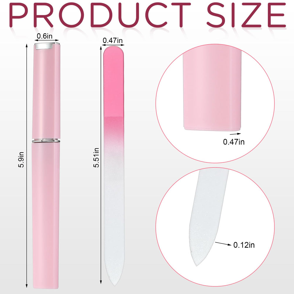 Lasnten double-sided nail file close-up for smooth edges and precise filing