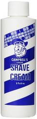 Lather King Campell shave cream concentrate 8oz 3-pack label close-up showing concentrated formula for economical lather.